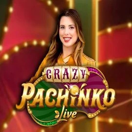 Official Live Casino logo: Crazy Pachinko by Evolution at Vulkan Vegas Casino
