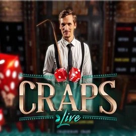 Live Craps slot icon by Evolution, available at Vulkan Vegas Casino